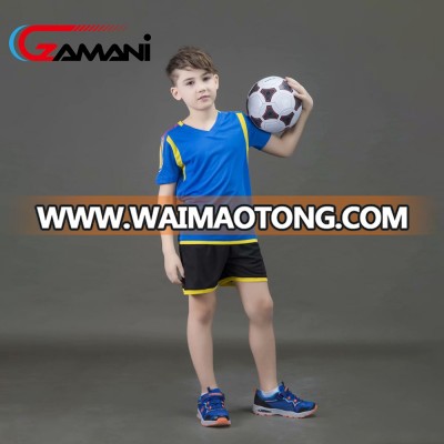 New design thailand quality blue soccer jersey sport soccer uniforms kids