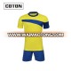 Yellow Newest season short sleeve sublimation printing soccer jersey Supplier In China